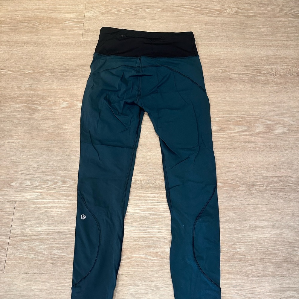 Lululemon dark teal leggings - Picture 3 of 5